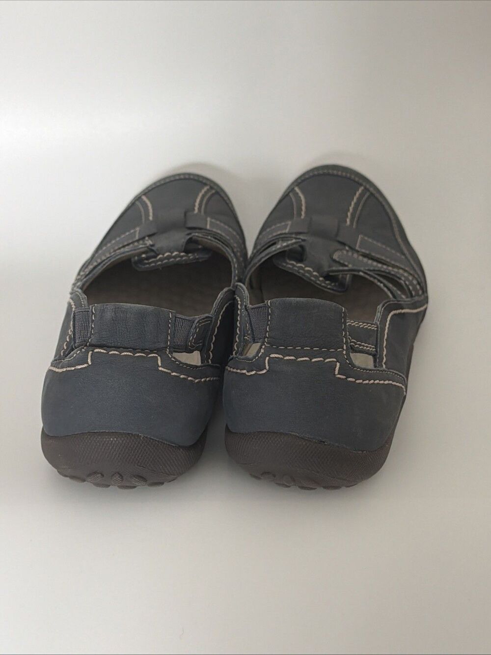 Cloud Steppers by Clarks Sillian Stork Womens 12 M Blue Casual Comfort Slip-On - Picture 4 of 9